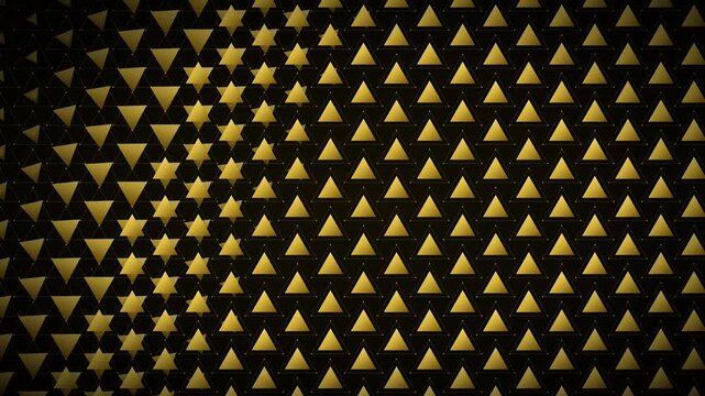 Triangular pulse grid corporate morphing geometry tech