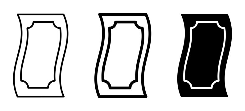 Money Icons, Currency Symbols, Financial Vector Graphics, Cash Icons, Bank Notes