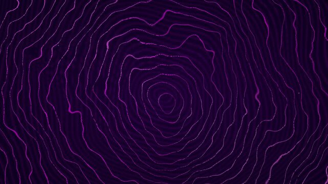 Cyberpunk city topographic map contour lines neon abstract