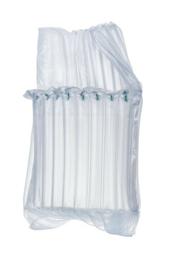 Empty transparent air cushion packaging bag