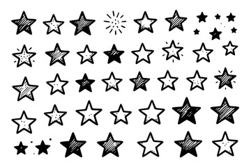Fototapeta premium black and white stars