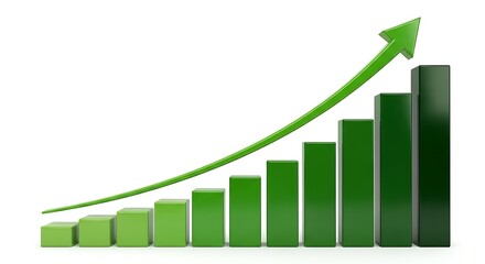 Obraz premium business graph with arrow