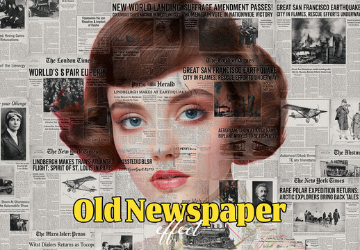 Old Newspaper Effect