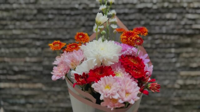 Mix flowers bouquet for lovely gift