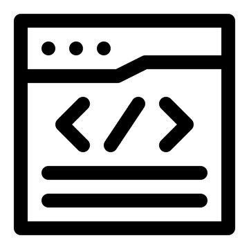Web Development Code Window Icon