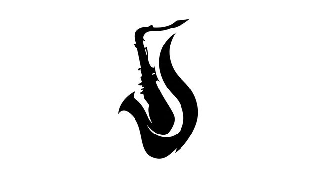 Black cursive script monogram letter S on white background.