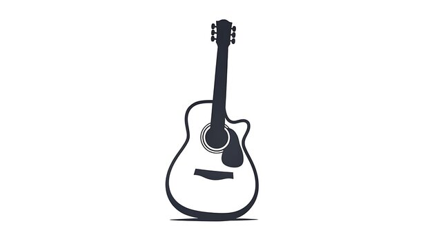 Black electric guitar with single pickup and volume knob.