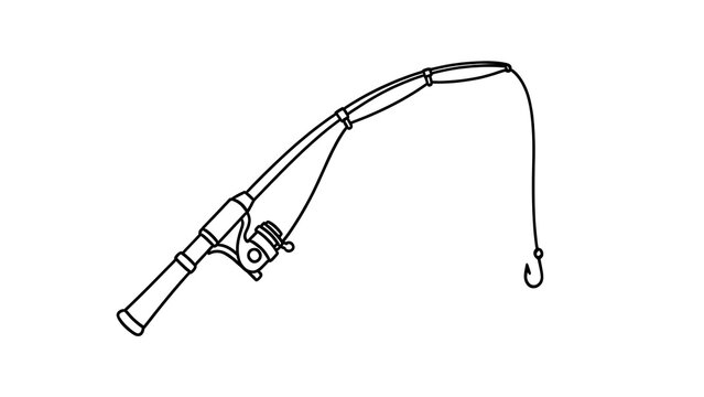 Black metal wire hanger with hook on white background.