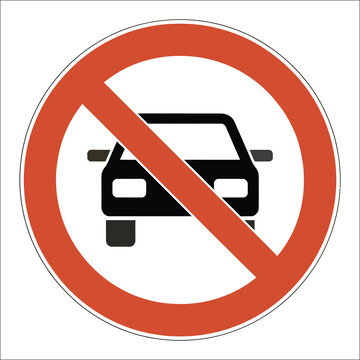 Panneau interdiction signalisation interdit rond rouge, prohibition traffic symbol, forbidden warning icon, circular restriction sign, public safety regulation marker, clean road signage isolated vect