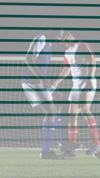 Vertical video: blue bib player pivoting ball opponent pressing AR arrows showing sports possession