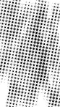White Halftone Gradient Texture Background with Distressed Grunge Overlay