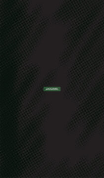 Abstract Dark Diagonal Halftone Pattern Background with Green Neon Accent