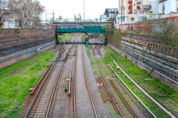 Obraz premium railway in the countryside