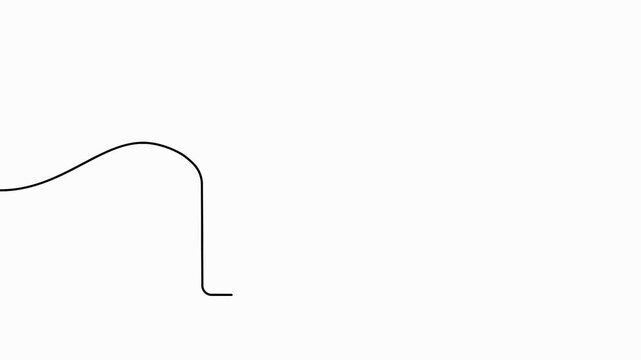 Medical cross continuous line 4K animation video for minimalist healthcare branding