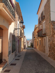 Fototapeta premium Oropesa del Mar, en Castellón, Comunidad Valenciana, es una auténtica sorpresa de calas de aspecto natural, monumentos y playas.