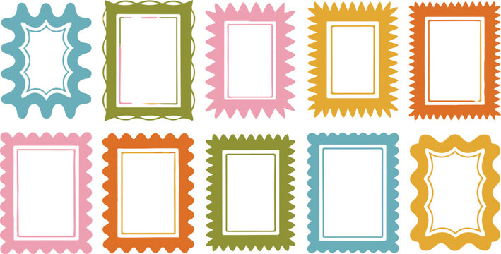 Rectangular photo mat and certificate frames for print