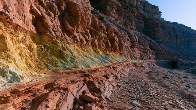 Carnotite Ore Rocks Canyon Mine Interior - Uranium Series 