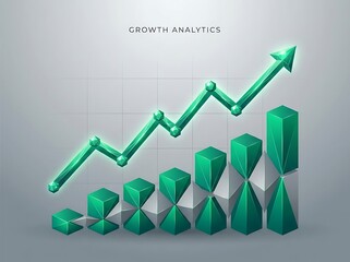 Obraz premium An abstract isometric illustration of a rocket launching into a blue circuit background with clouds