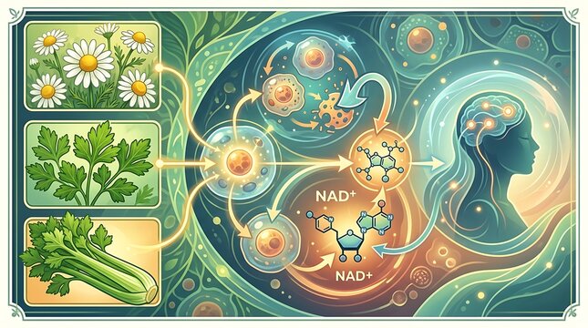 Plant nutrients supporting cellular metabolism and brain health