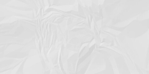 Fototapeta premium White crumpled paper texture . White wrinkled paper texture. White paper texture . White crumpled and top view textures can be used for background of text or any contents .