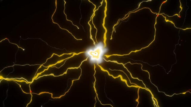 Golden neural synapses brain network biology medical tech