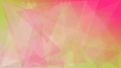 Fototapeta premium A dreamy abstract geometric backdrop in pastel pink, peach, and lime tones, creating a soft warm glow for modern design, branding, and calm seasonal promotions.