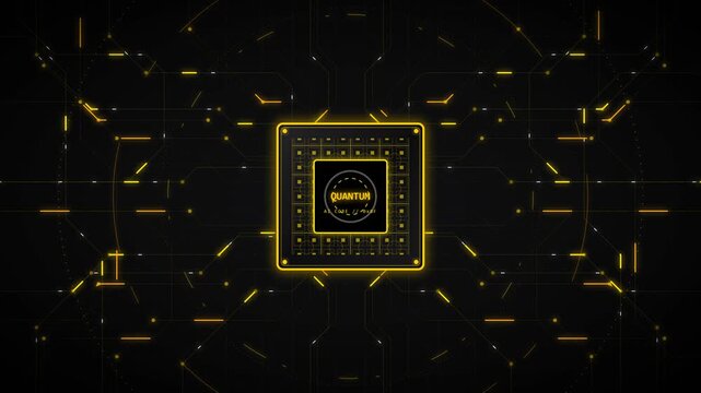 Luxury gold microchip circuit premium tech motherboard data