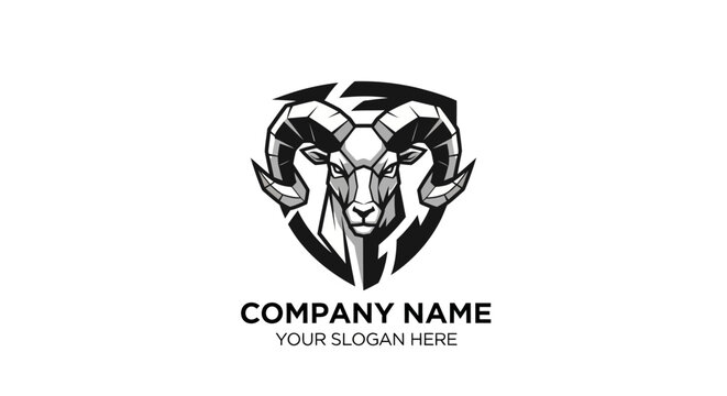Futuristic Robot Head Logo Design