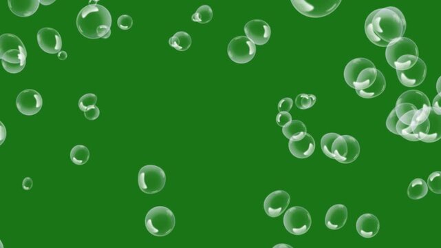 soap bubble green screen shot, suitable for templates, editing, content creators, etc.