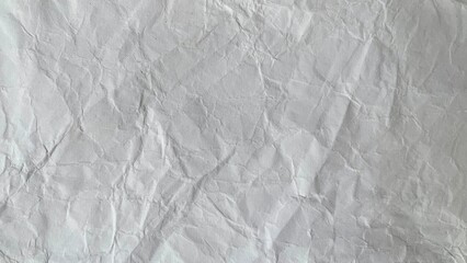 Fototapeta premium White Crumpled Paper Texture Background Natural Wrinkled Paper Surface