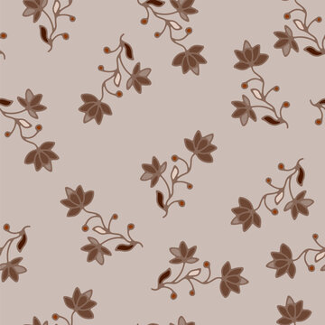 Minimalist Ditsy Floral Sprig Print