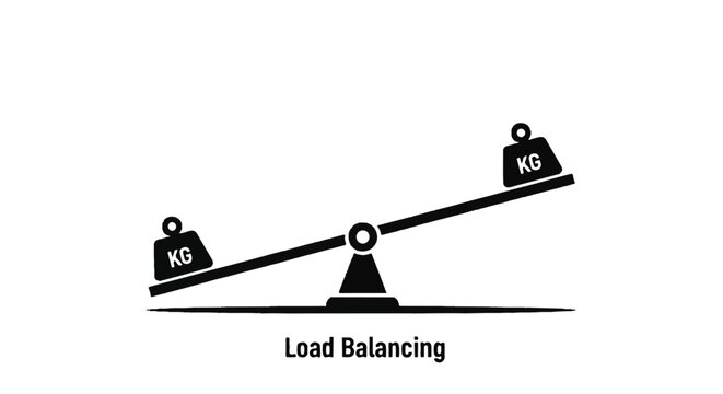 Illustration of Load Balancing Between Servers and Nodes for Efficient Traffic Distribution.