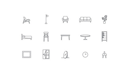Naklejka premium Construction Tools and Equipment Icons