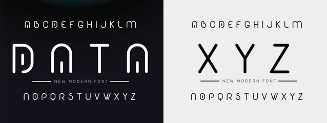 DATA XYZ Creative alphabet multi-colored font, for your logo design, bright colorful letters A, B, C, D, E, F, G, H, I, J, K, L, M, N, O, P, Q, R, S, T, U, V, W, X, Y, Z, vector illustration 10EPS. © Kitti_Pie