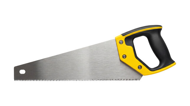 Carpenter Hand Saw Isolated on Transparent Background &ndash; Professional Woodworking Tool PNG Cutout