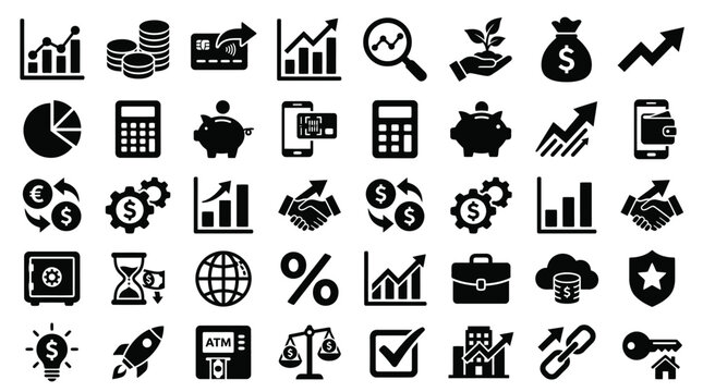 Black icons of business and finance.