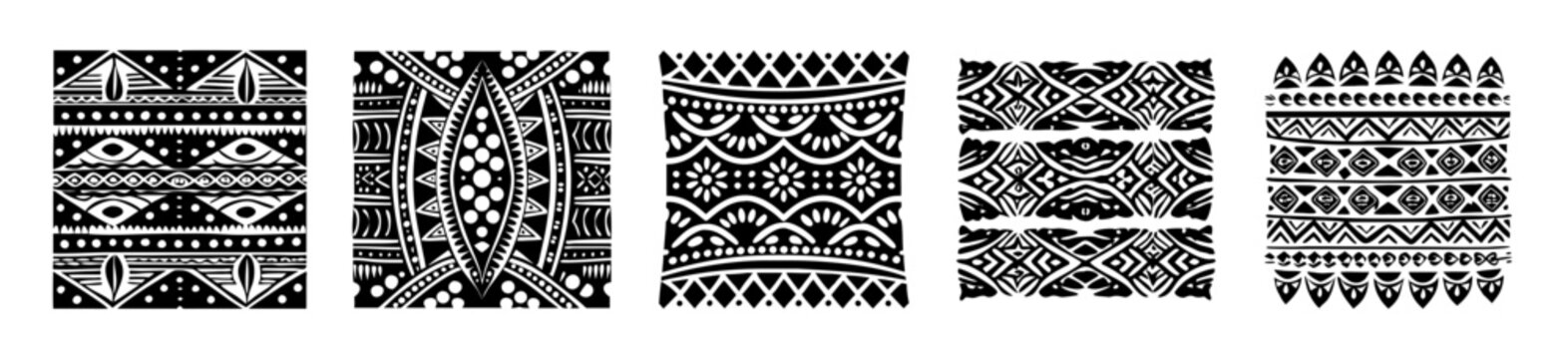 Abstract geometric pattern with black and white dots - Minimalist digital pattern featuring repeating black and white dot grids for modern design projects and backgrounds.
