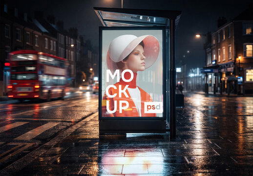 London night abri mockup