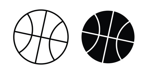 Basketball icon for graphic design projects and web designs © nancy