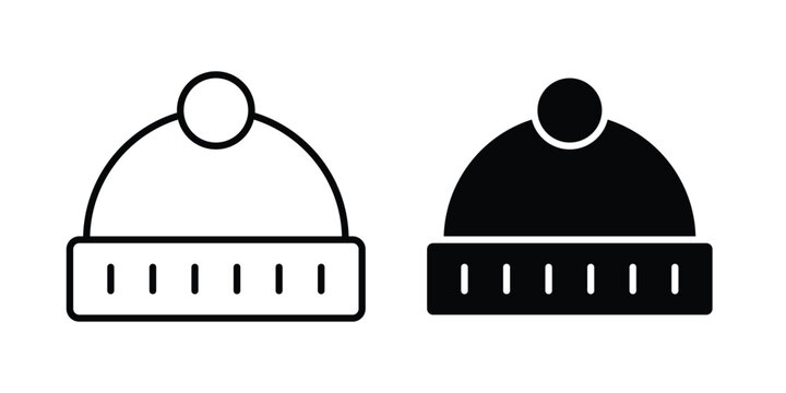 Beanie icon for graphic design projects and web designs