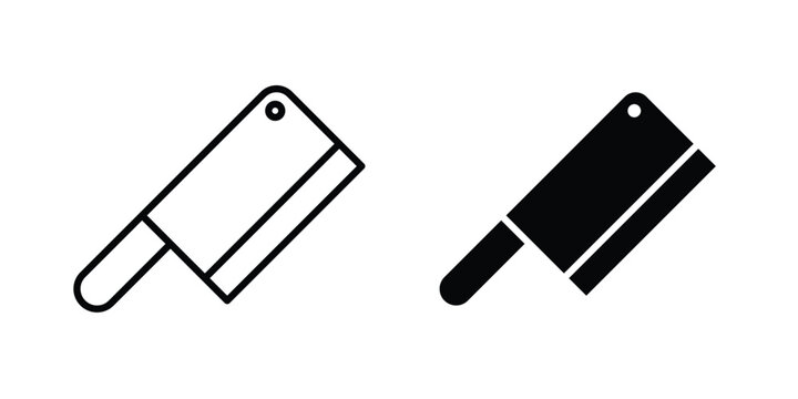 Butcher knife icon for graphic design projects and web designs