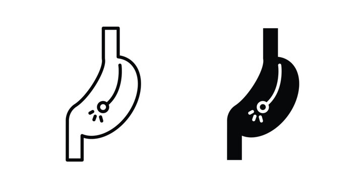 Endoscopy icon for graphic design projects and web designs
