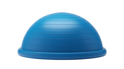 Fototapeta premium Blue exercise ball, fitness equipment, gym