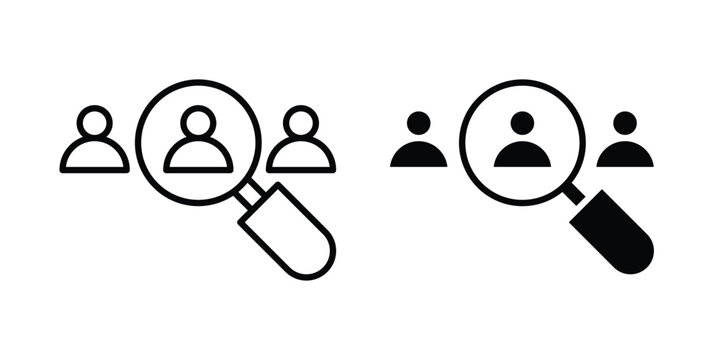 Hiring icon for graphic design projects and web designs