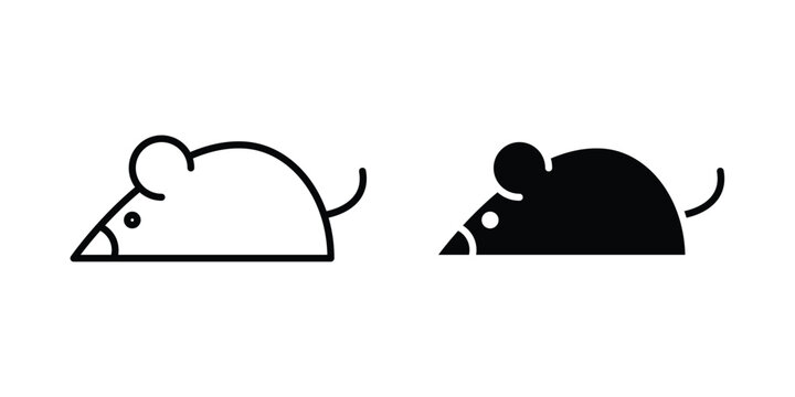 Rat icon for graphic design projects and web designs