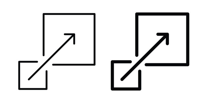 Scalable icon for graphic design projects and web designs
