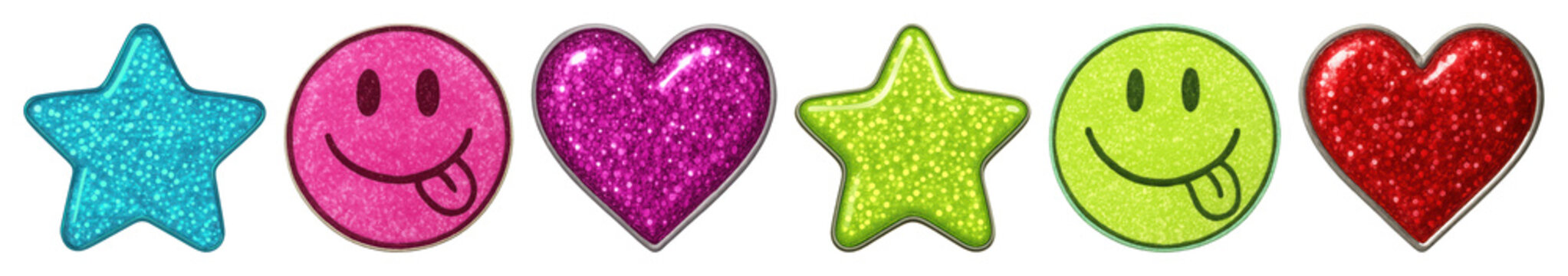 PNG Colorful glittery playful shapes, transparent background