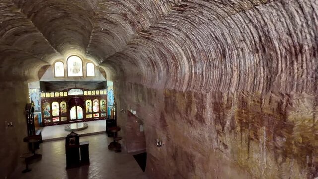 Underground Serbian Orthodox Church in Coober Pedy, South Australia