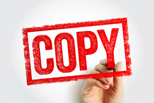 COPY stamp, creating a textured official look ideal for business, office, approval or document themes with a clear focus on strong message impact