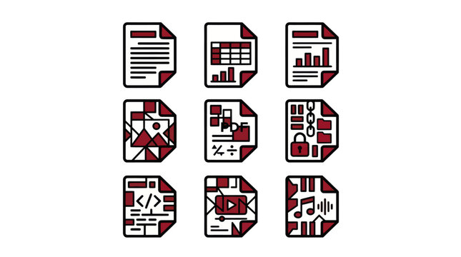 File Format Icon Set